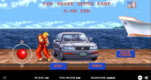 NetEnt Street Fighter 2 - Car Smash Bonusspiel