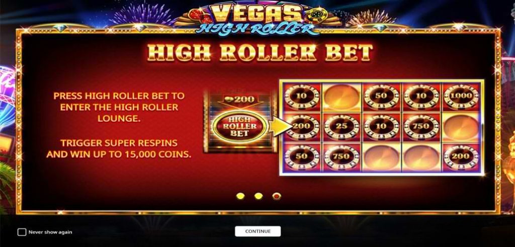 Vegas High Roller High Roller Bet