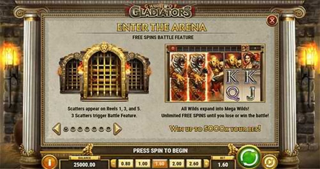  Game of Gladiators Freispiele