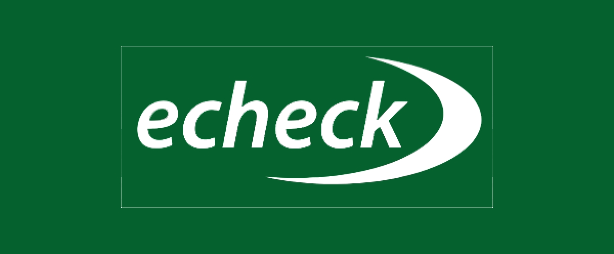 Logo zahlungsmethoden eCheck