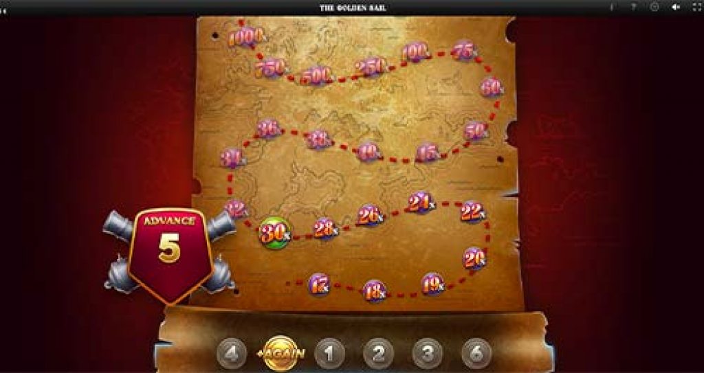 The Golden Sail Bonus Trail Game screenshot